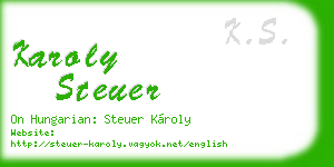 karoly steuer business card