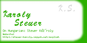 karoly steuer business card